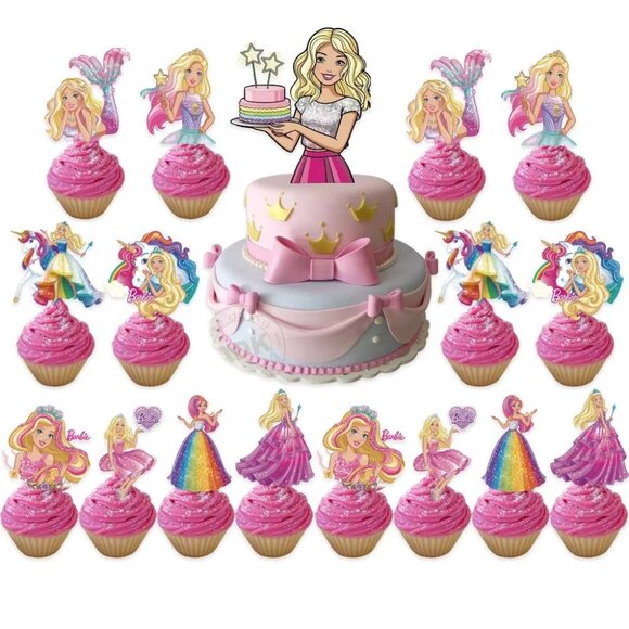 Barbie Birthday Decoration Set - 38 Pieces - Picture 3 of 5
